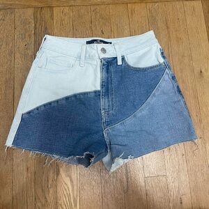 Three-Tone Denim Women Shorts